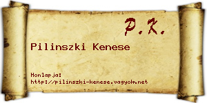 Pilinszki Kenese névjegykártya